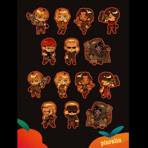 RE4 STICKER SHEET