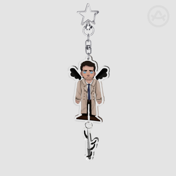 Castiel connection keychain
