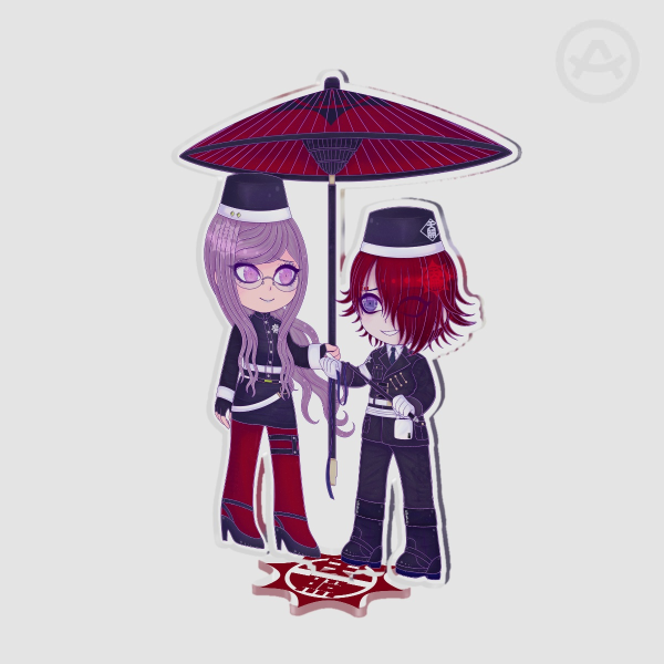 Master Detective Archives: Rain Code Yomi Hellsmile & Martina Electro Clear Acrylic Standees
