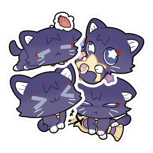 Scarameow Sticker Set