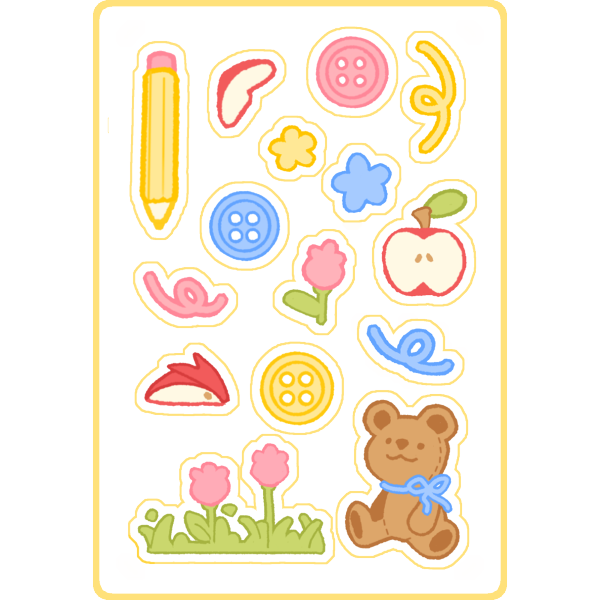 playtime! sticker sheet