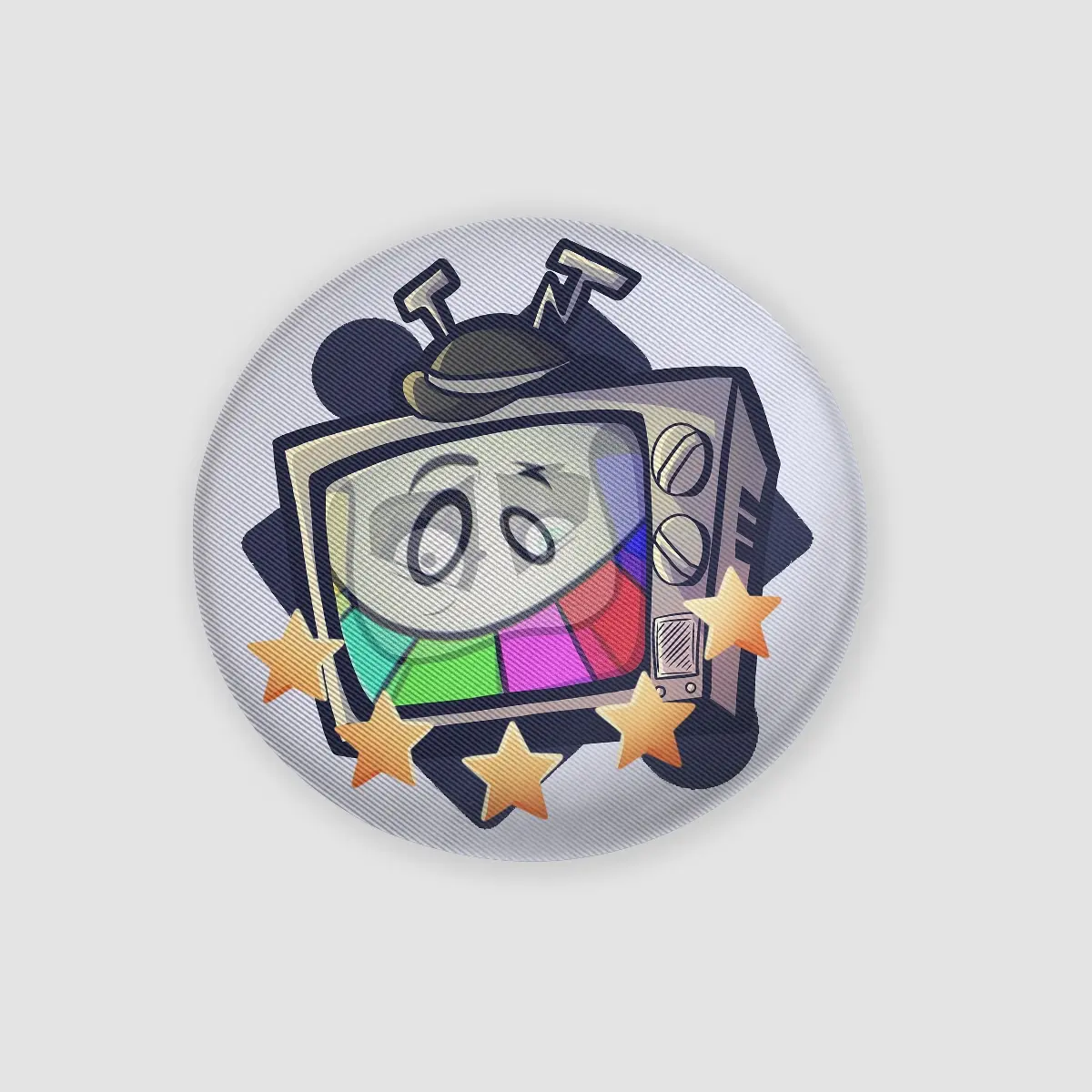 Mr Puzzles face changing badge