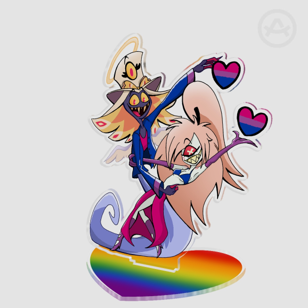 Hellaverse Pride Month Acrylic Standees