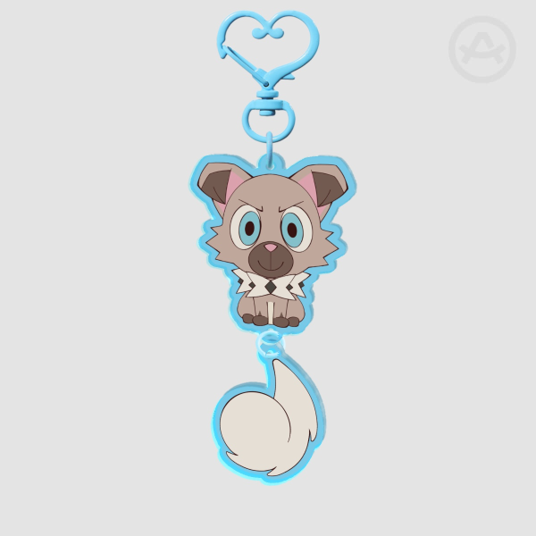 Rockruff Connection Acrylic Keychain