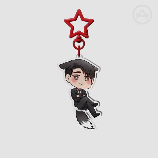 Dog Masayuki Tail-wagging Keychain