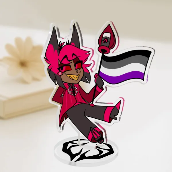 Asexual Alastor Clear Acrylic Standee