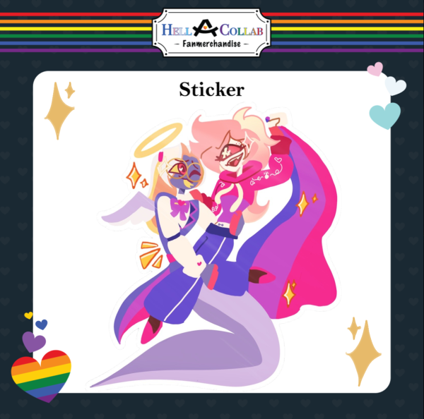 CHERRISNAKE ( Sir Pentious x Cherri Bomb )  Sticker || Hell-a-Collab Pride Collection Hazbin Hotel