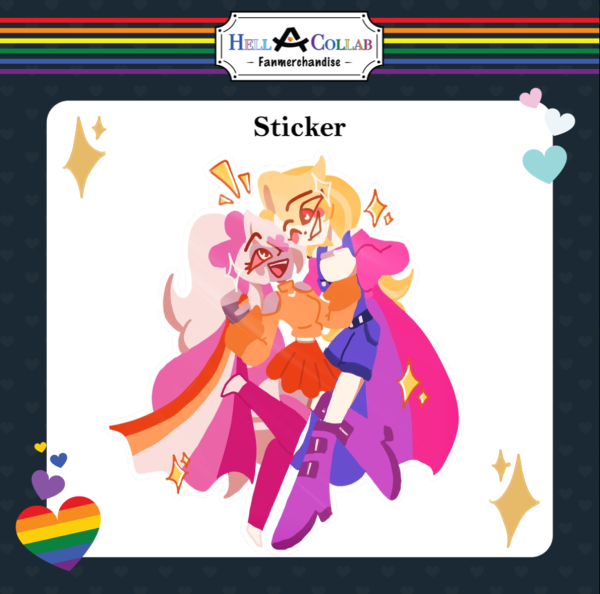 CHAGGI Sticker (Charlie x Vaggi) || Hell-a-Collab Pride Collection Hazbin Hotel