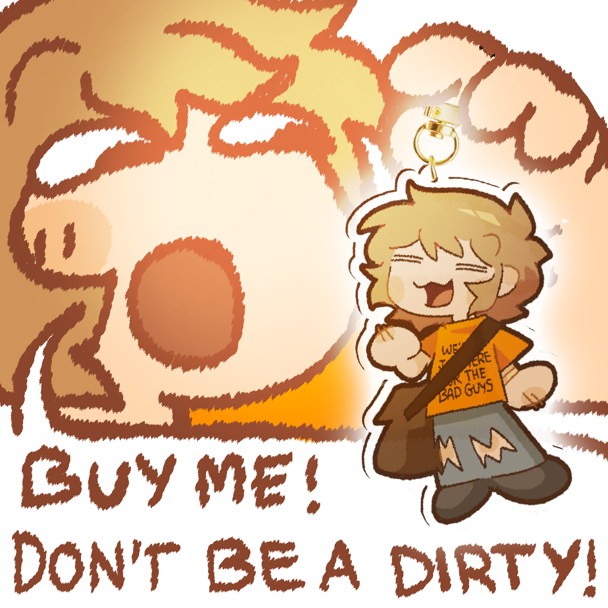 THE DIRTIES matt keychain