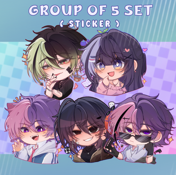 FULL SET STICKER ( GROUP OF 5 )