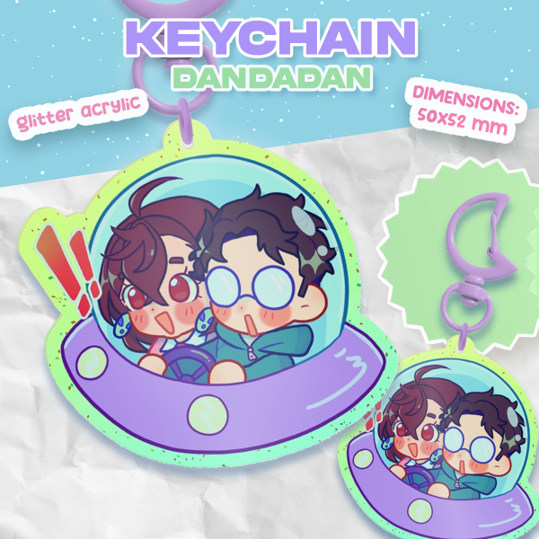 Okarun x Momo - Dandadan [Acrylic Keychain]