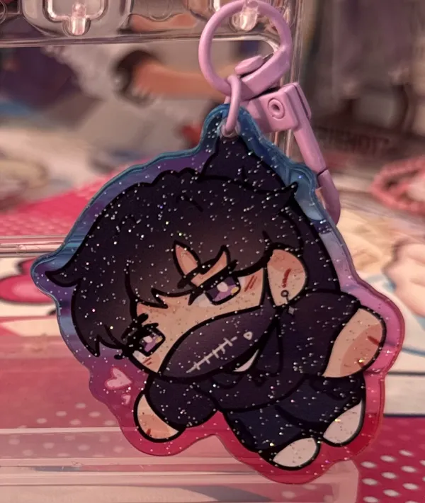 Kane Glitter Acrylic Keychain