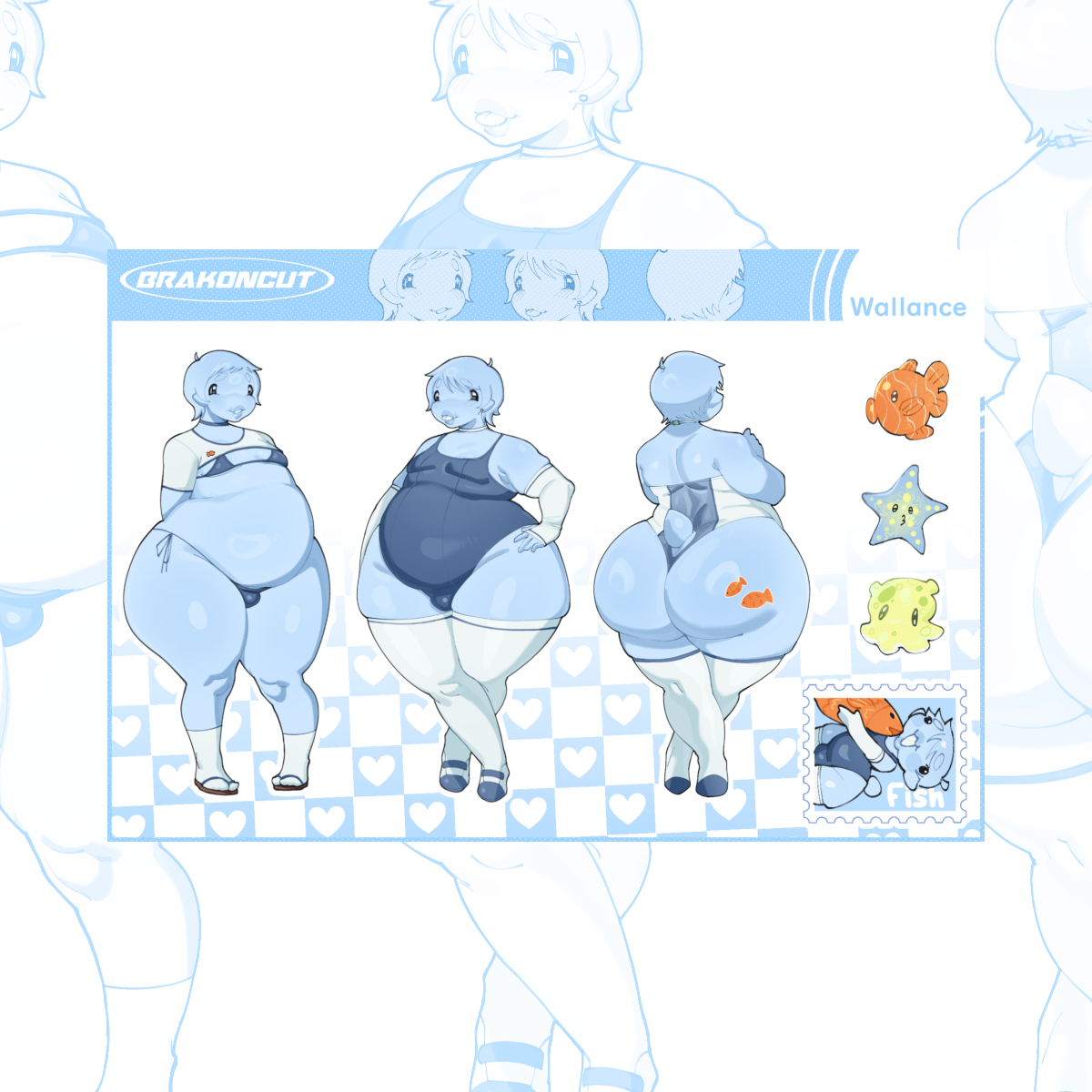 Wallance Beach! Stickers Sheet