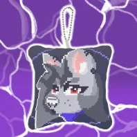 Pixel Scratch Mini Pillow Keychains