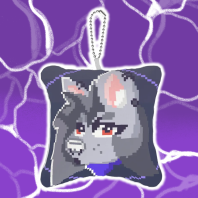 Pixel Scratch Mini Pillow Keychains