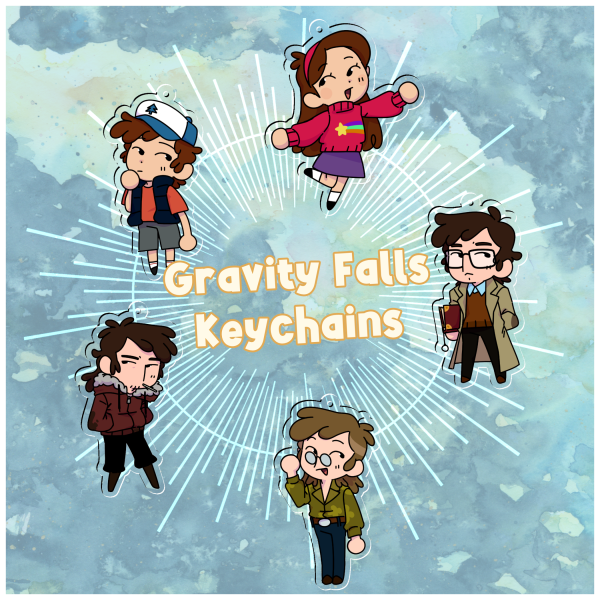 Gravity Falls Keychains