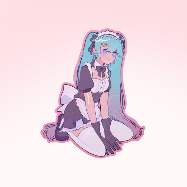 Maid Miku Sticker