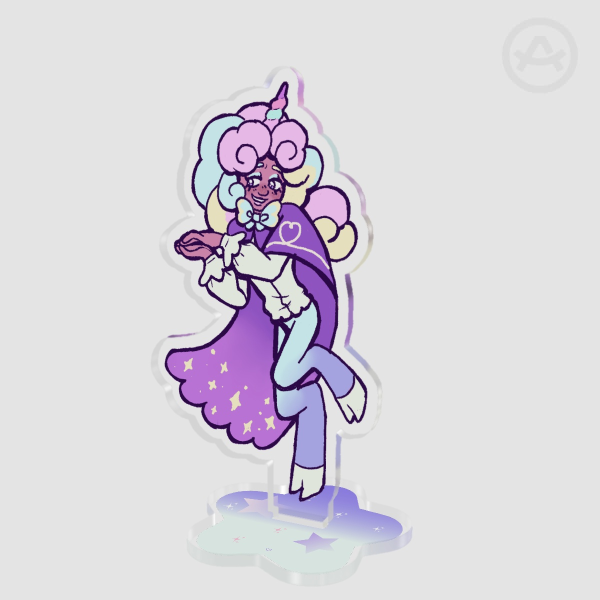 CRK Cream Unicorn Cookie Clear Acrylic Standees