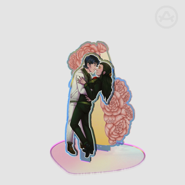 Jor and Miach First Dance Rainbow Double Acrylic Standee