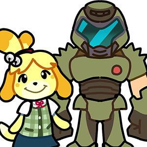 Together we are ONE! - (Doom Guy and Isabelle Set)