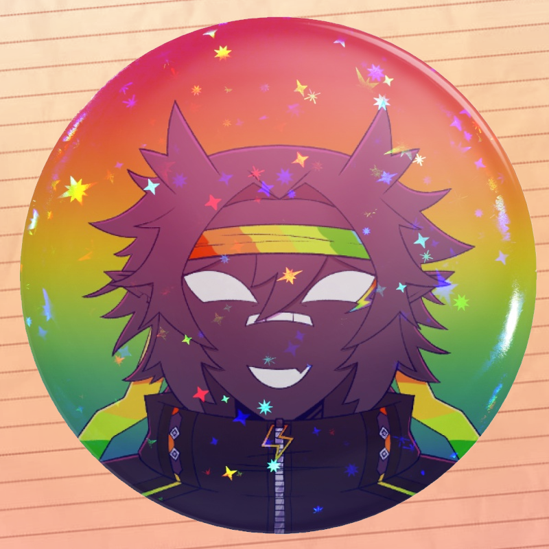 Spokeishere sparkly badge - Unstable SMP