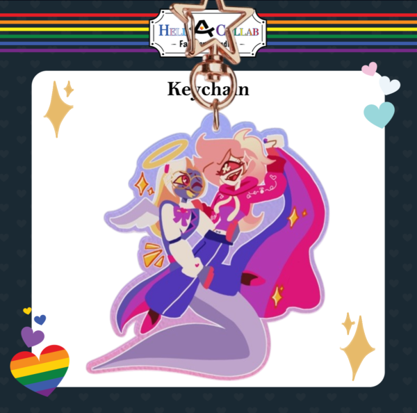 CHERRISNAKE Keychain(Sir Pentious x Cherri Bomb) || Hell-a-Collab Pride Collection Hazbin Hotel