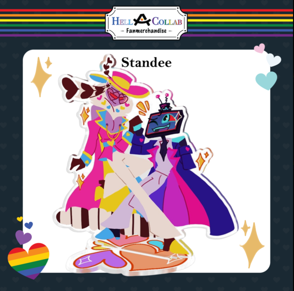 STATICMOTH Standee (Valentino x Vox) || Hell-a-Collab Pride Collection Hazbin Hotel