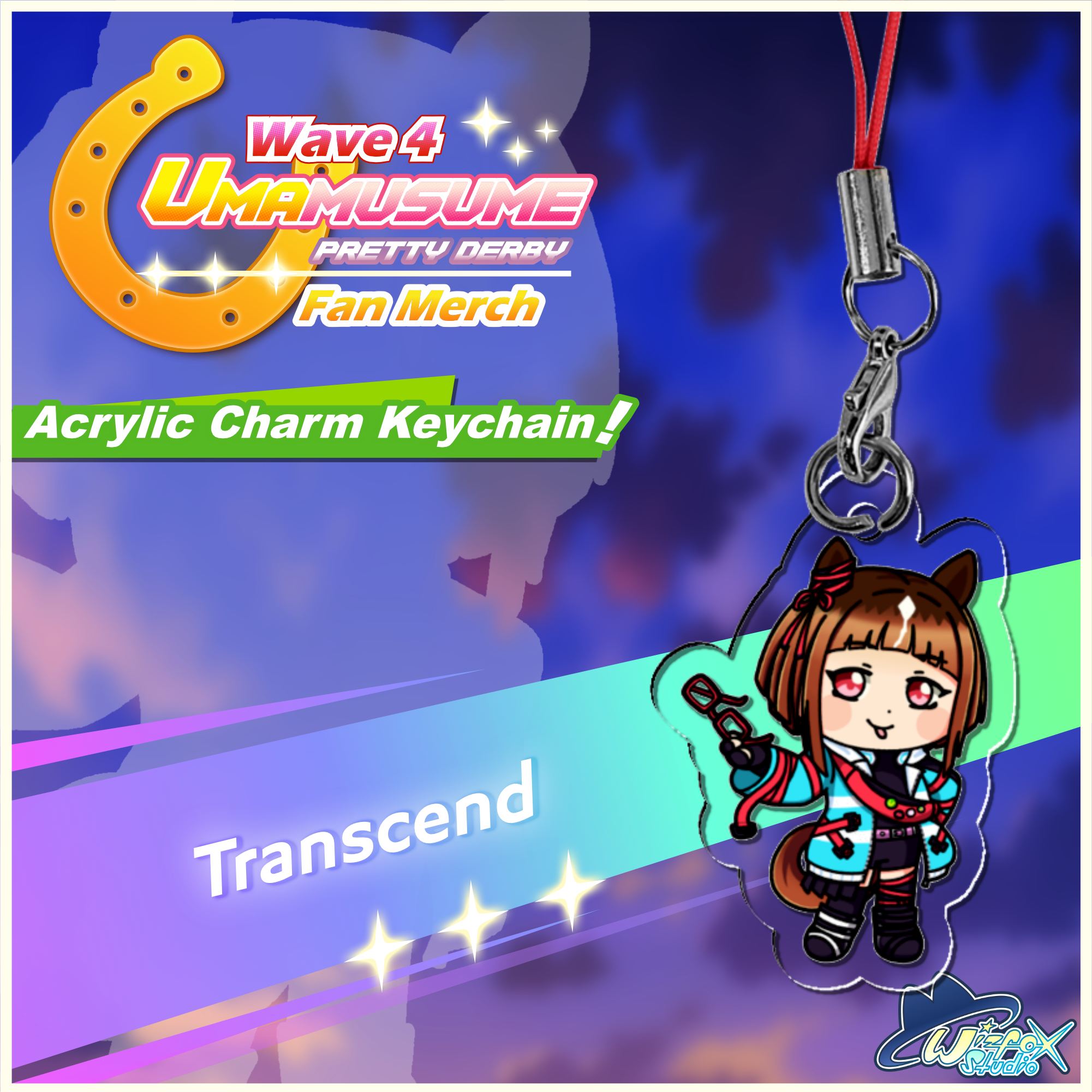 [Umamusume] Transcend Acrylic Charm Keychain