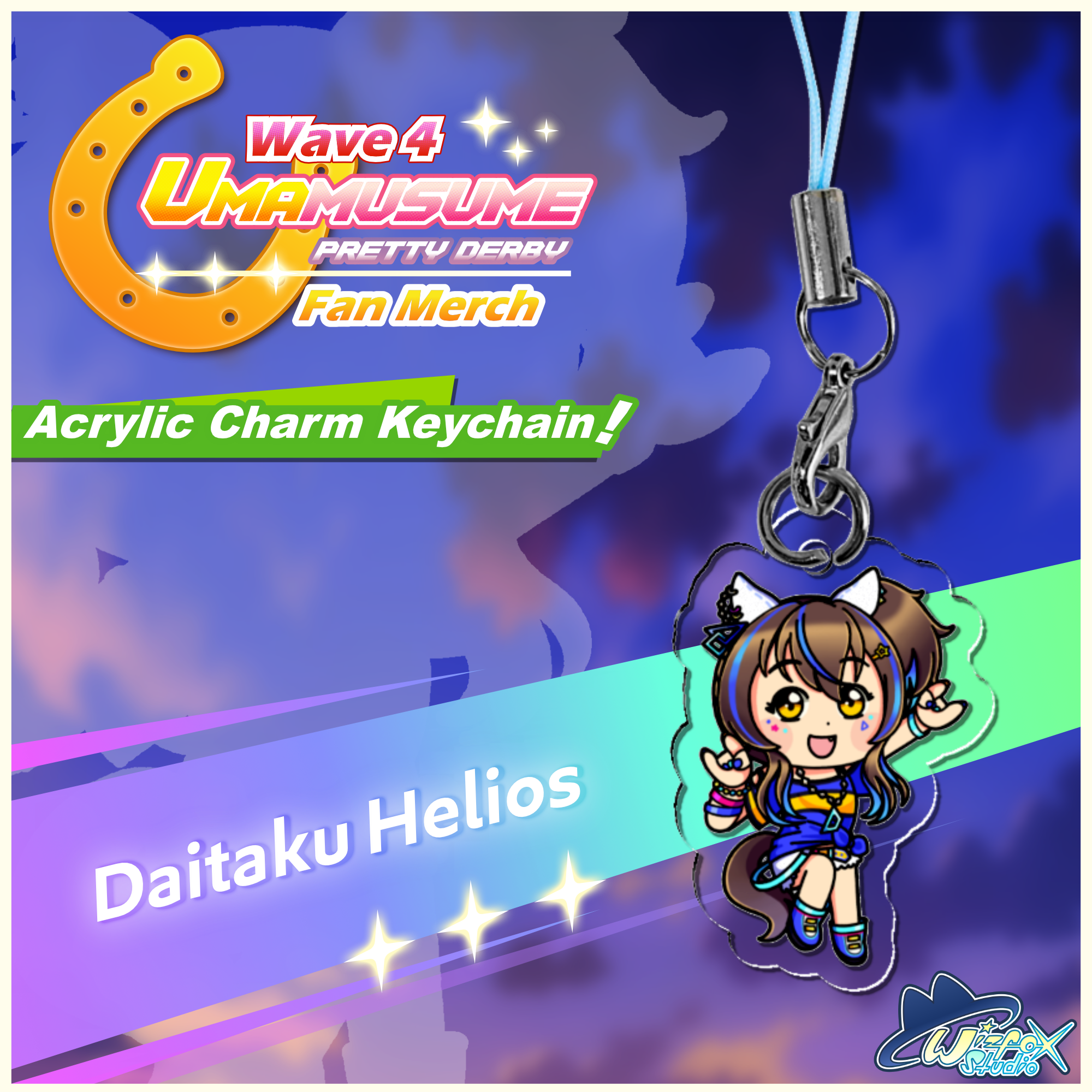 [Umamusume] Daitaku Helios Acrylic Charm Keychain