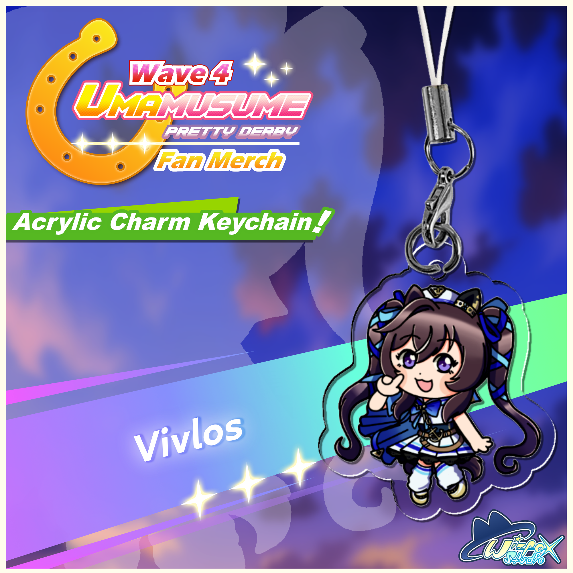 [Umamusume] Vivlos Acrylic Charm Keychain