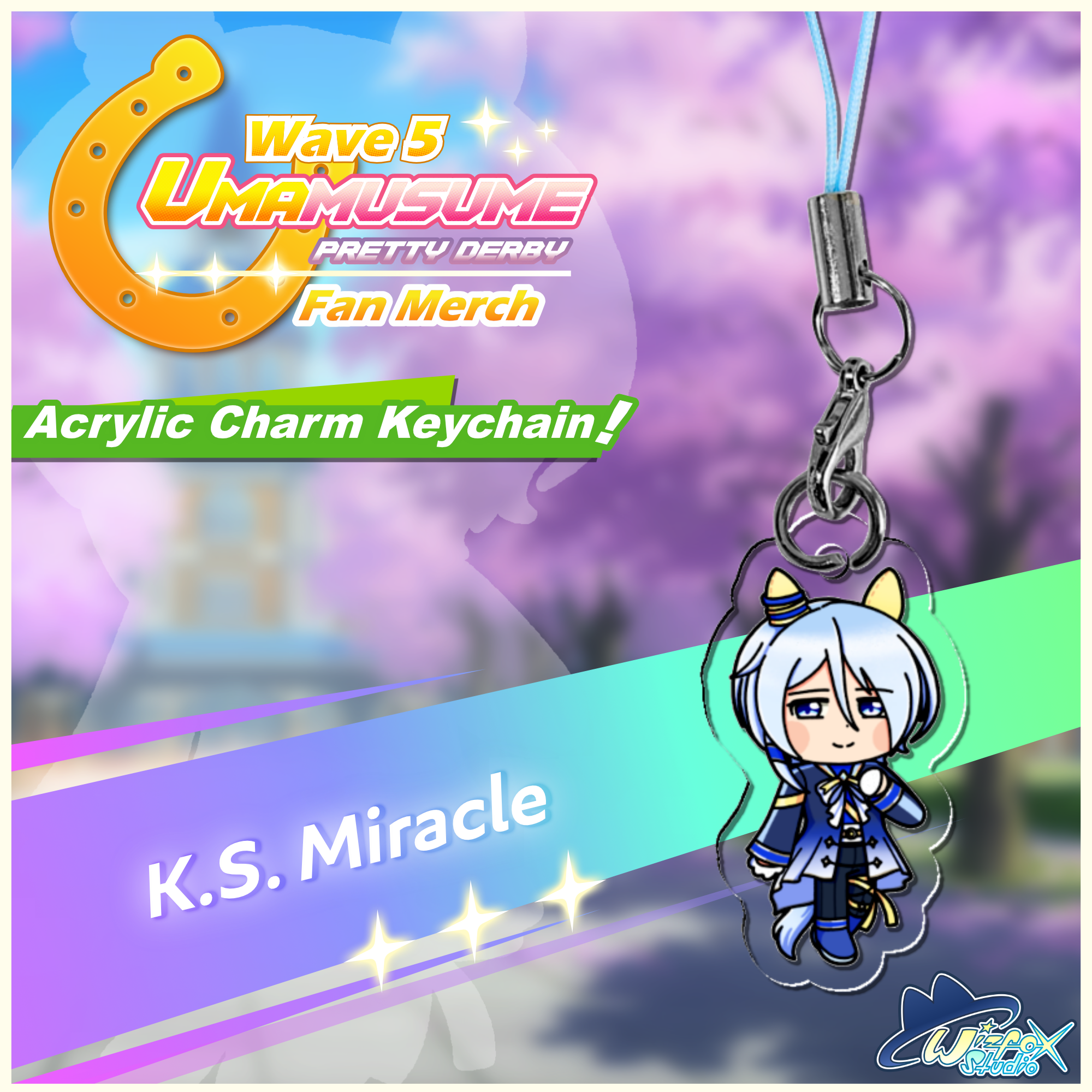 [Umamusume] K.S. Miracle Acrylic Charm Keychain