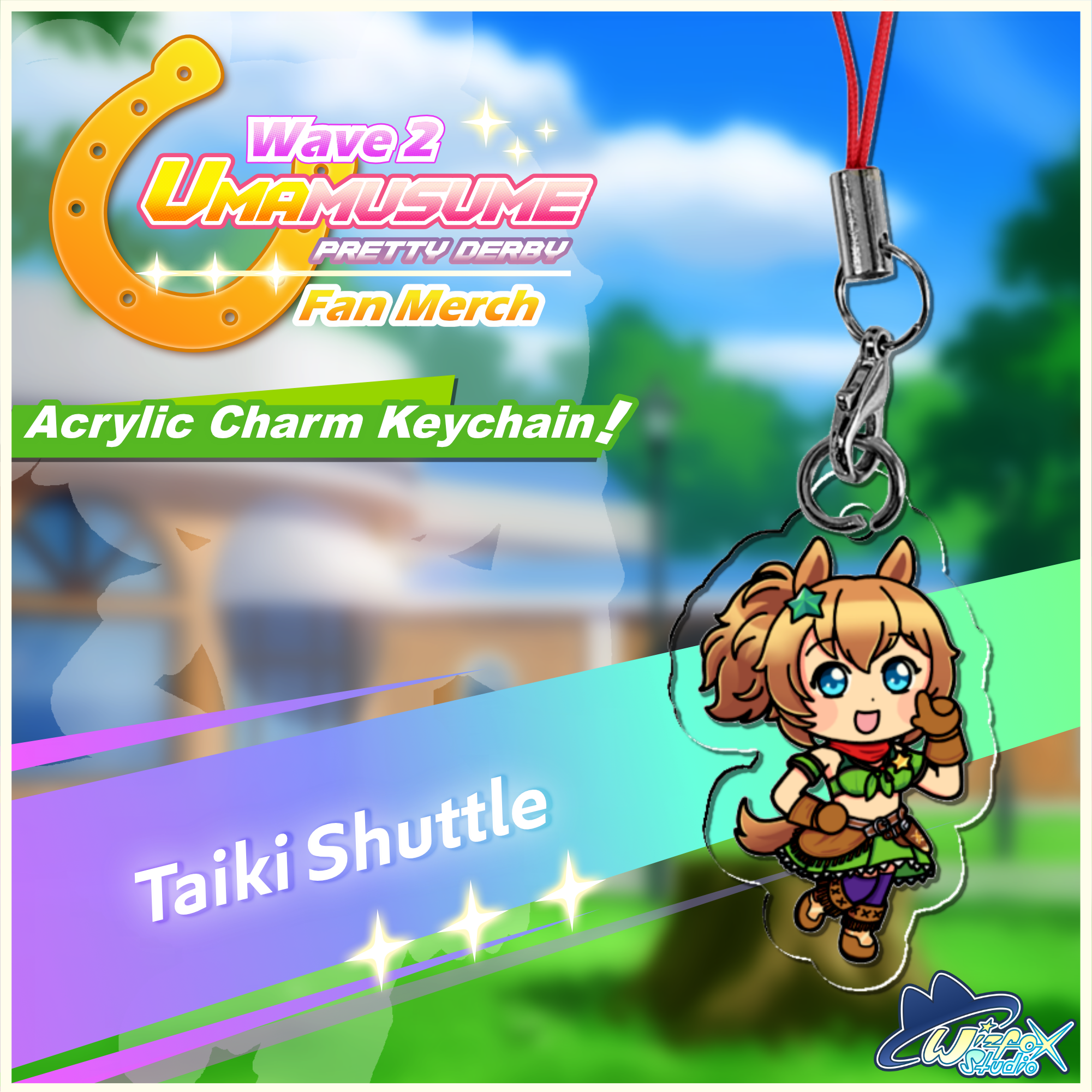 [Umamusume] Taiki Shuttle Acrylic Charm Keychain