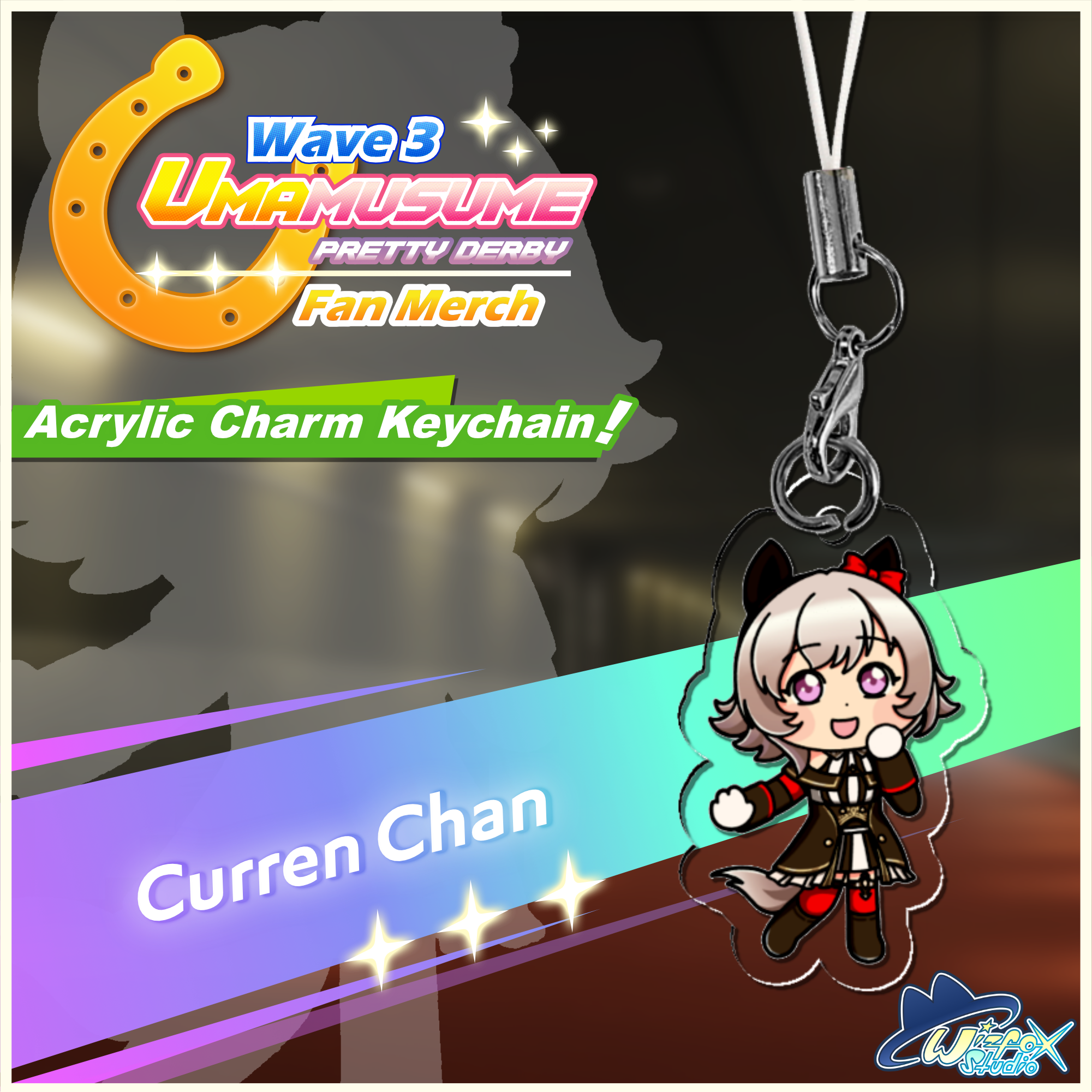 [Umamusume] Curren Chan Acrylic Charm Keychain