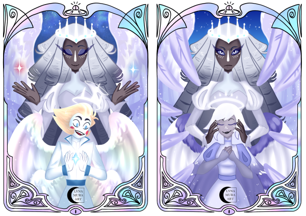 Sera, Lucifer & Emily Set - Holographic Photocards Hazbin Hotel