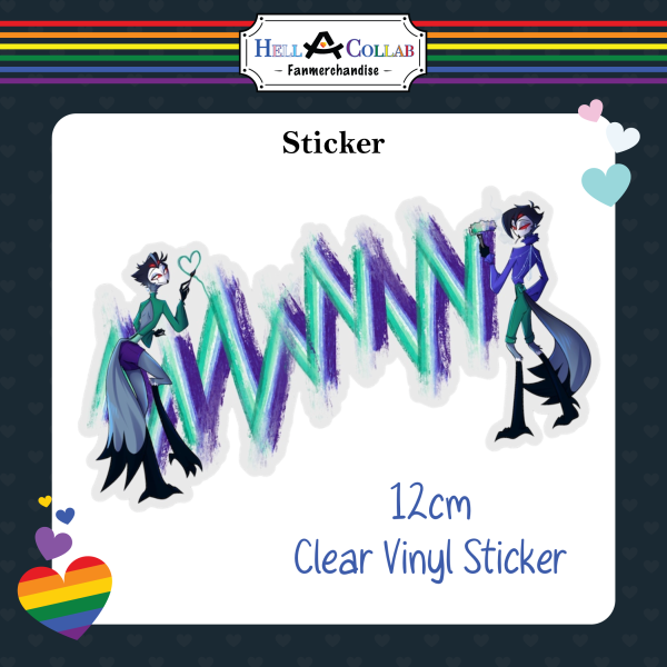 Stolas | Gay Flag | Sticker || Hell-a-Collab Pride Collection