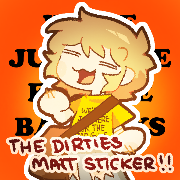THE DIRTIES matt sticker