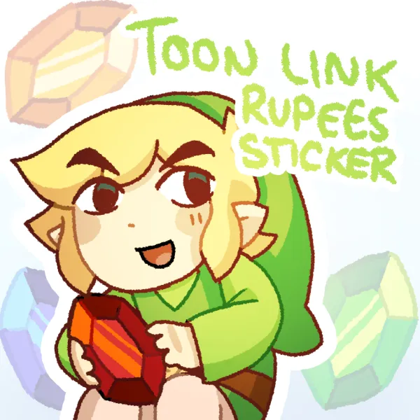 TOON LINK rupees sticker