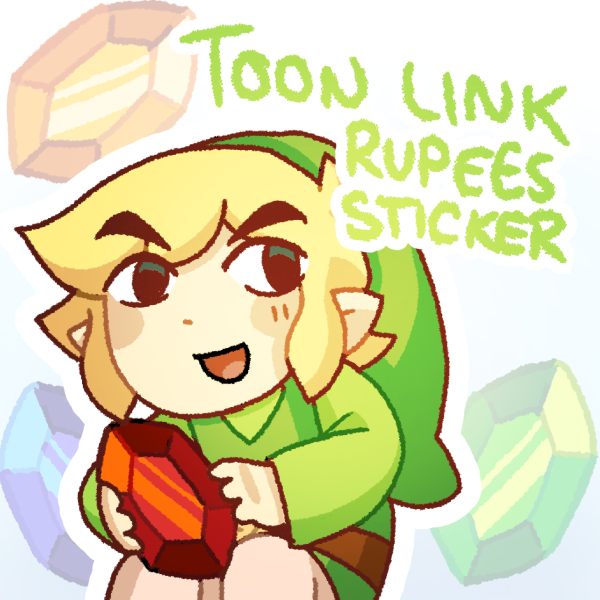 TOON LINK rupees sticker