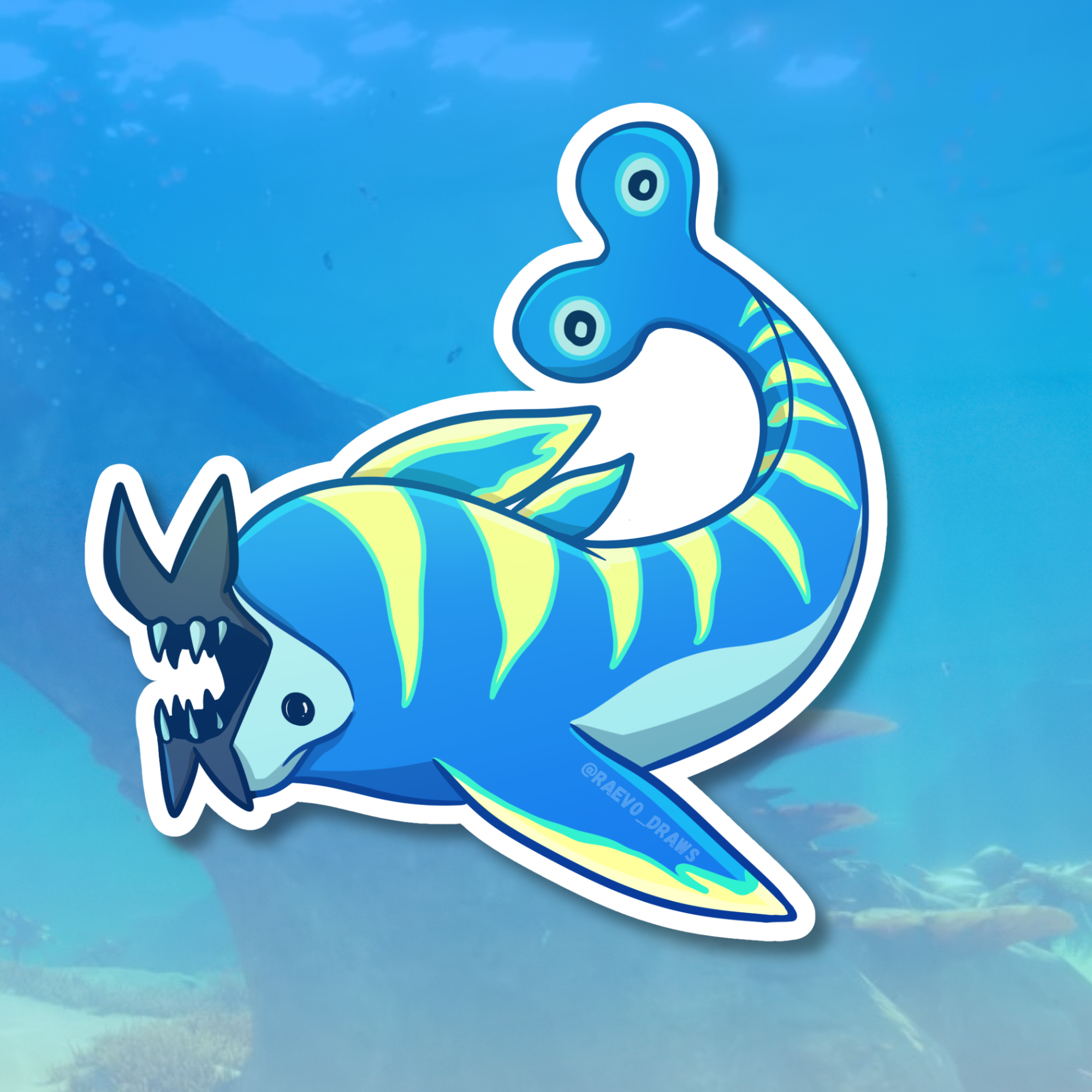 Subnautica 2: Nibbler Mango Sticker