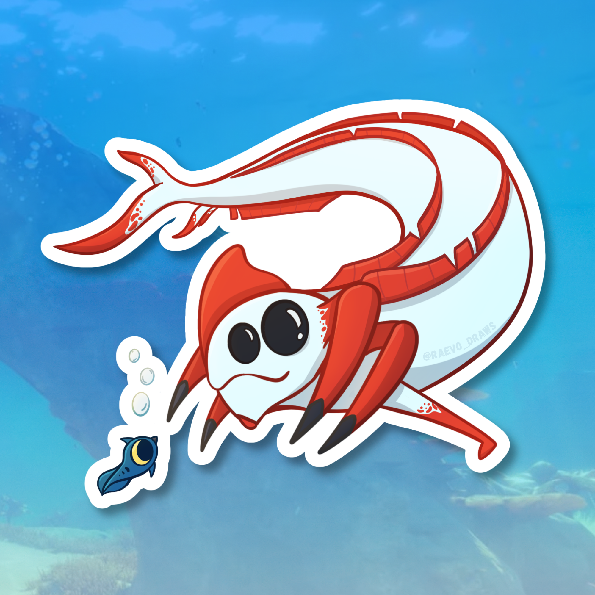 Subnautica: Reaper Leviathan Sticker