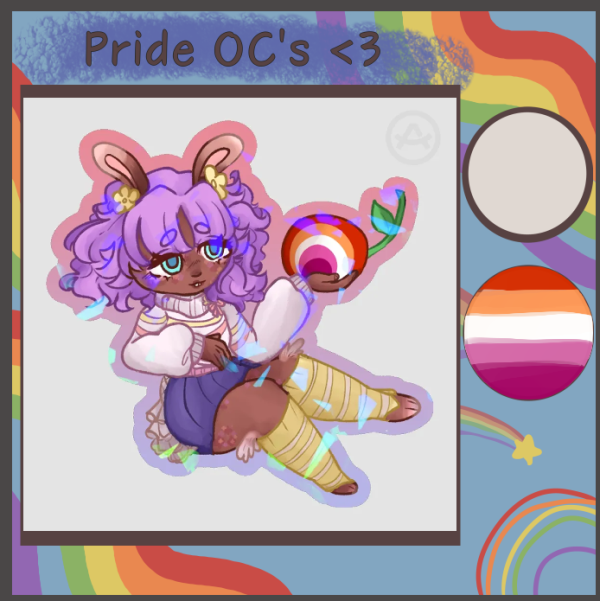 Cherry Lesbian Pride - Sticker