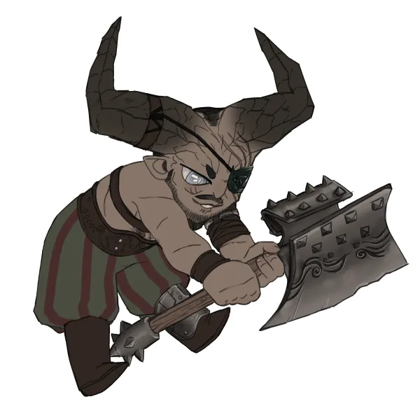 The Iron bull sticker & keychain