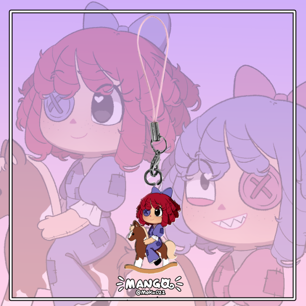 Ragatha double sided in a horse phonecharm