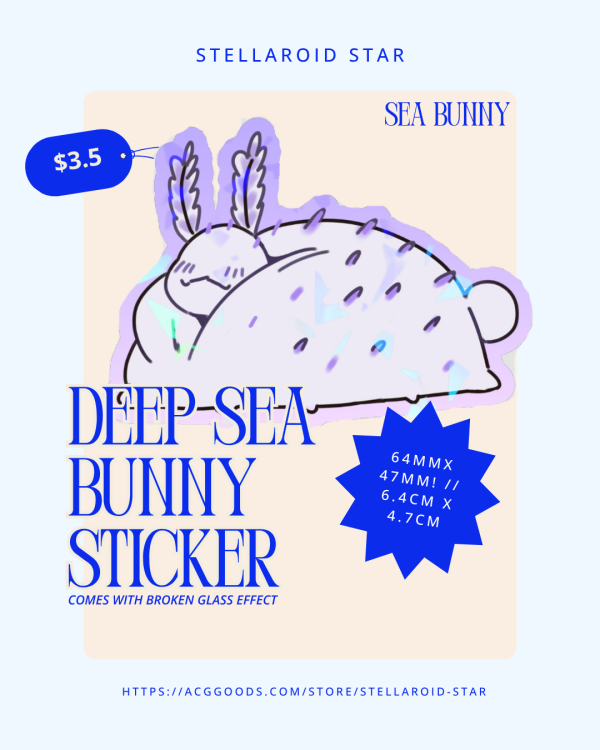 Deep Sea Bunny sticker