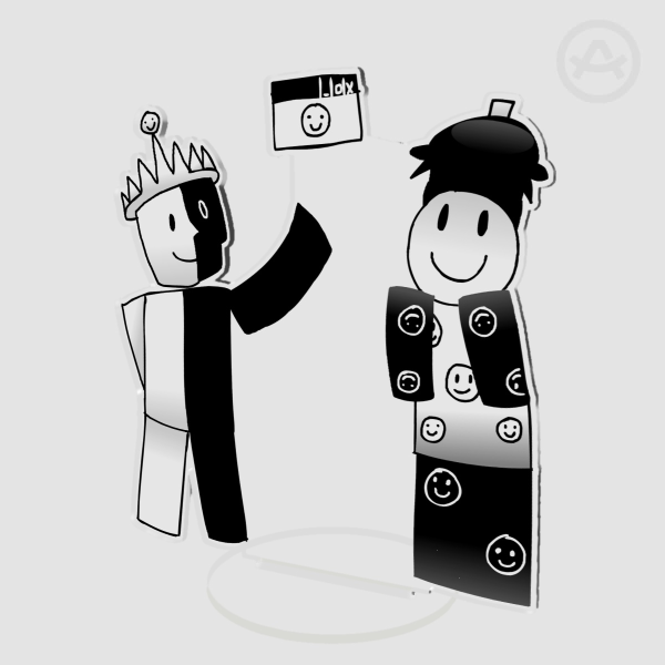 YAAI Noli and 007n7 Forsaken Roblox Acrylic Standee