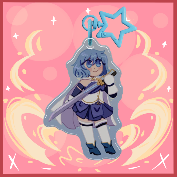 Sayaka Epoxy Keychain ver1