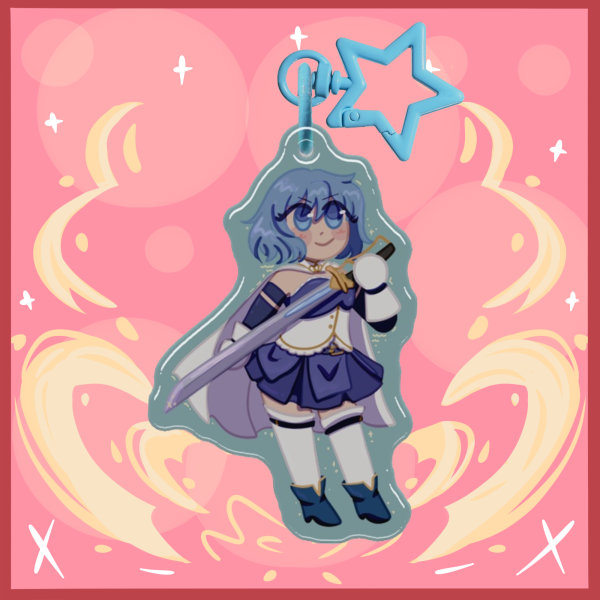 Sayaka Epoxy Keychain ver2