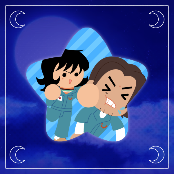 Anya Punching Jimmy Sticker