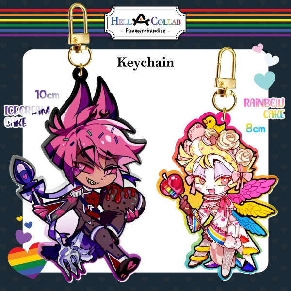 Candy Coated Duo (Alastor&Lucifer) keychains