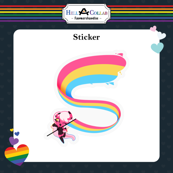 Verosika Pansexual Pride Sticker Hell-A-Collab